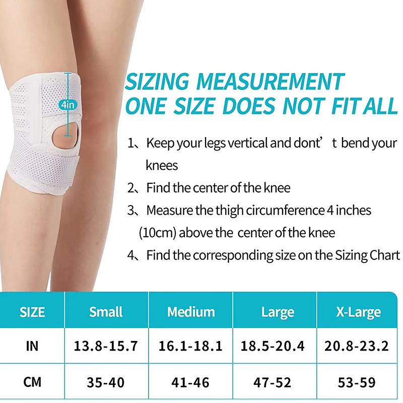 1PC Knee Brace with Side Stabilizers Relieve Meniscal Tear Knee PainArthritis Joint Pain Relief reathable Knee Support