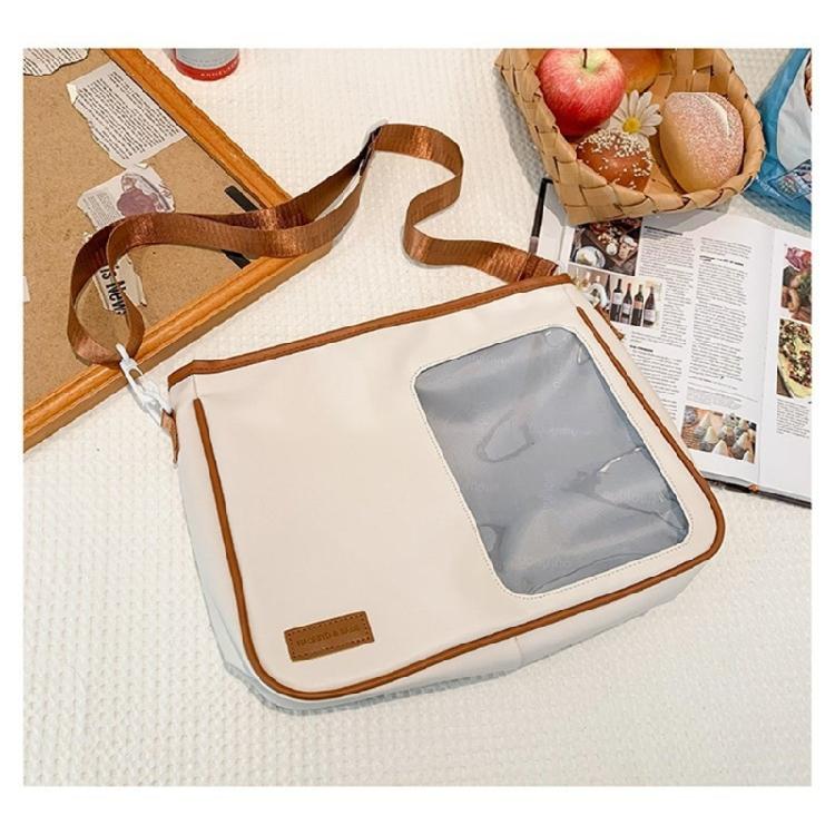 Clear Messenger Bag Versatile Shoulder Crossbody with Large Capacity for Women
