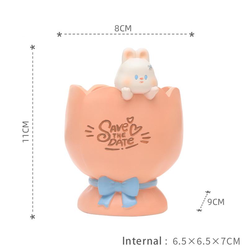 Cartoon Fleischigkeit Blumentopf Vase Harz Gartenbau Desktop Niedliches Tier Fensterbank Gartendekoration Originalität Einfaches Geschenk