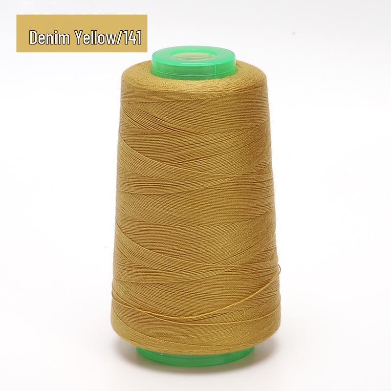 Household Sewing Thread - Large Spool, 202 Colors, Medium Thick Polyester for Sewing Machines, Black & White