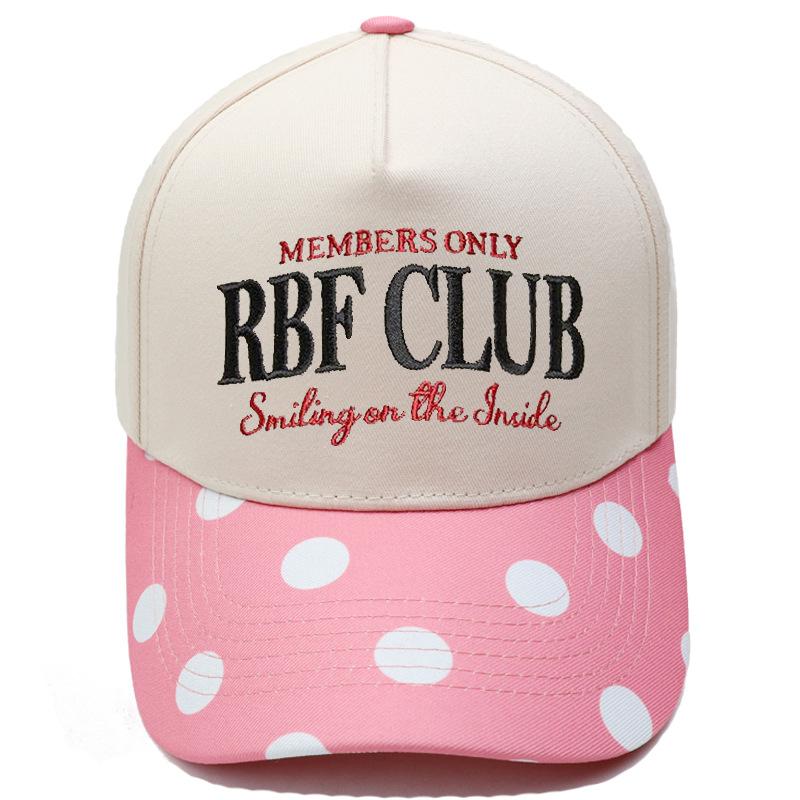 RBF CLUB Truck Driver Hat Embroidery Retro Color Matching Baseball Cap European and American Men's and Women's Casual Hat Tide