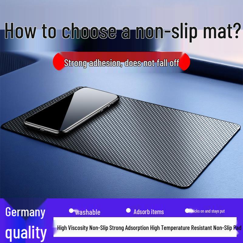 Heat-Resistant Anti-Slip Car Phone Pad and Dashboard Organizer
