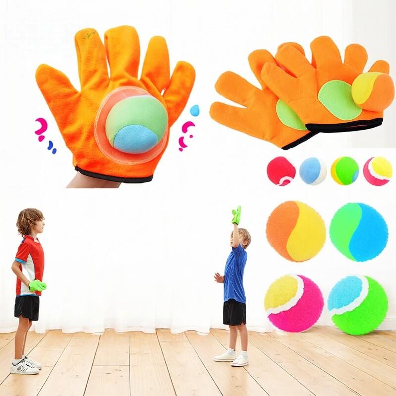 Sticky Sucker Ball Catch Game Outdoor Sports Toy Parent-Child Interactive Baseball Practice Fun Activity Holiday Gift