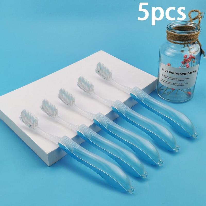 3 5 10pcs Portable Folding Toothbrush Disposable for Hygiene Oral Care Great for Business Travel Camping School Use