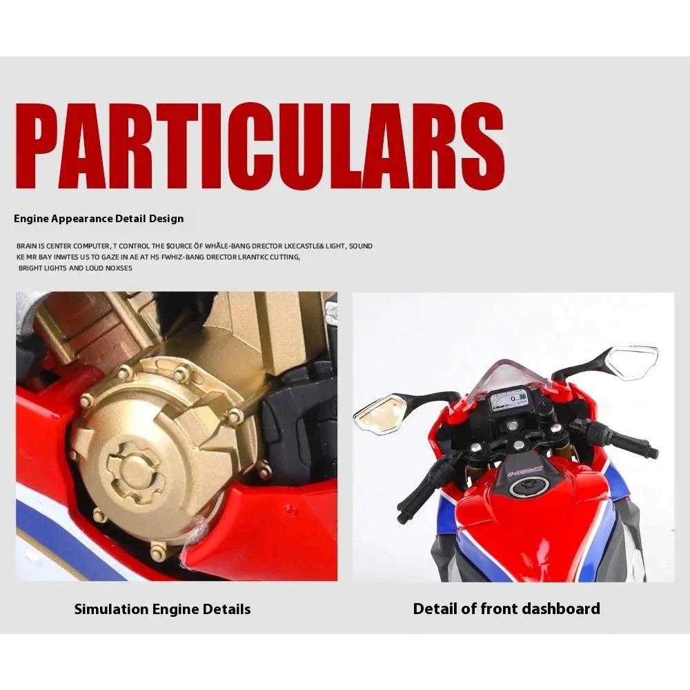 1/9 Maßstab Honda HRC CBR1000RR Fire Blade Legierung Sportmotorrad Diecasts Metall Spielzeug Rennmotorrad Modell mit Licht Kindergeschenk