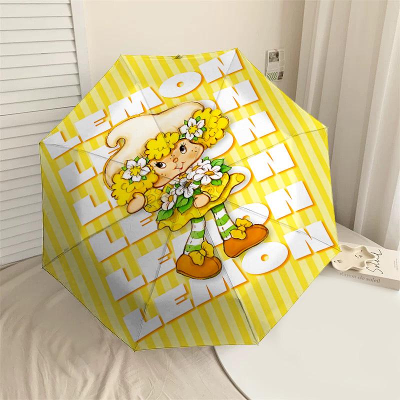

1PC Lemon Strawberry Umbrella-8-Rib Reinforced, Automatic Open, Lightweight & Durable, Cute Fashion Accessory for Outdoor-P62
