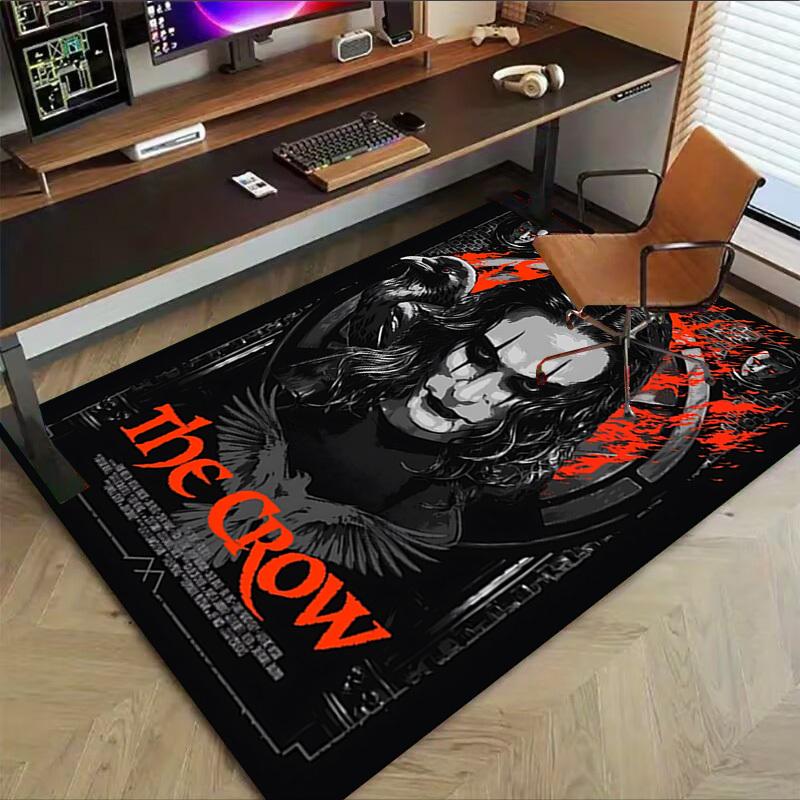 1pc The Crow Carpet, Office Rug Outdoor Mat Home Decor Area Carpet Festival