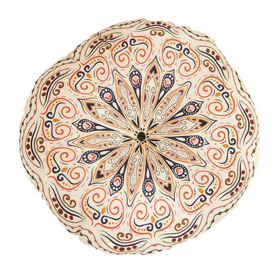 Boho Round Seat Cushion Soft Cotton Linen Chair Pads Thickened Tatami Floor Pillow Cushion for Meditation Living Room Window Balcony Reading Nooks