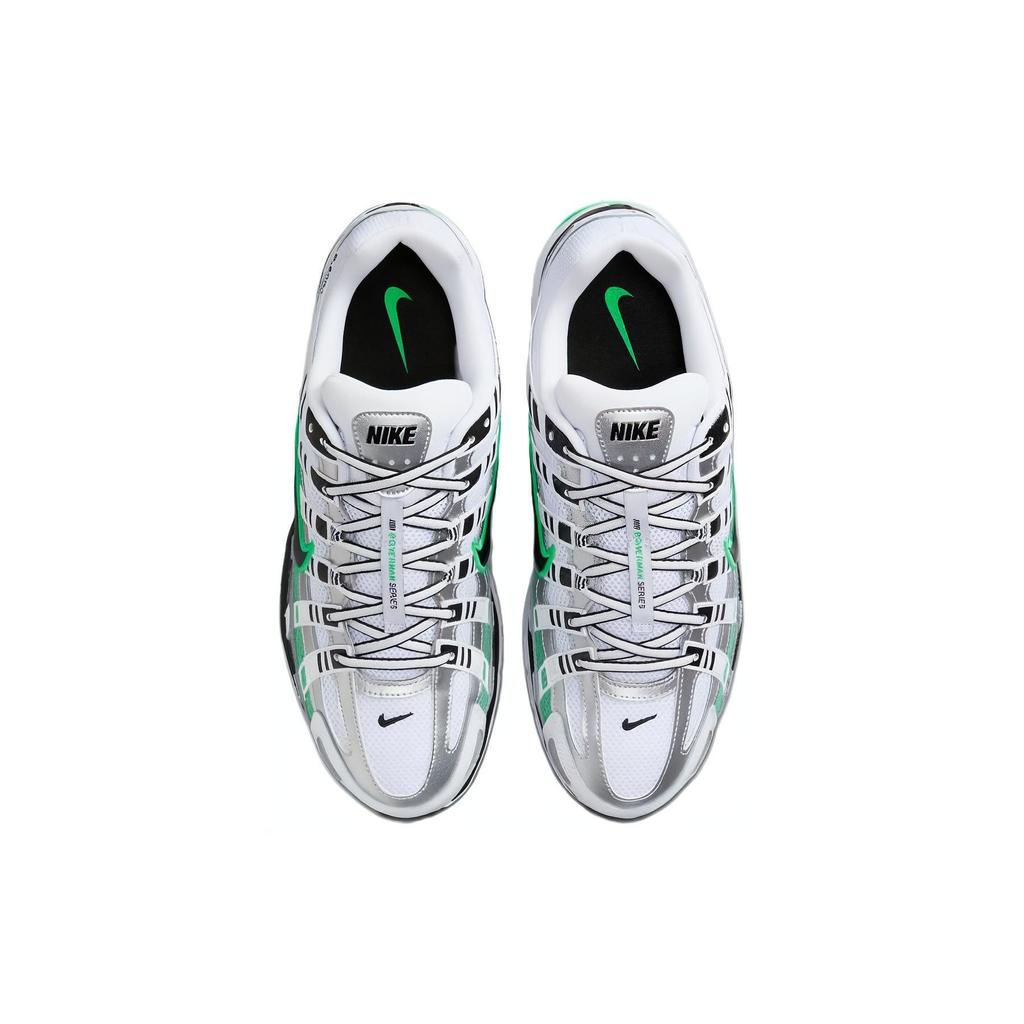 Nike P-6000 Beyaz Bahar Yeşili Unisex Spor Ayakkabı Metalik-Gümüş Siyah CD6404-104