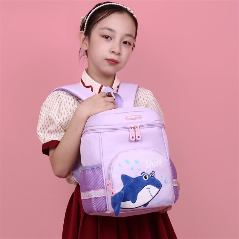 Adorable Shark Backpack For Kids Lightweight Stylish Water Bucket Design For School