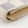 Louis Vuitton Portefeiulle Marco Bi-Fold Wallet N60018 White Damier Azur Canvas Unisex Used