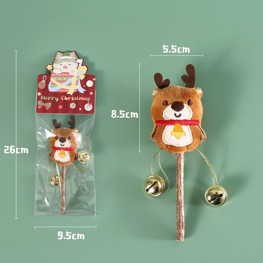 Christmas Style Pet Teeth Grinding Toy Cartoon Christmas Tree Santa Claus Snowman Penguin Natural Material Safe and Reliable Without Damaging Teeth