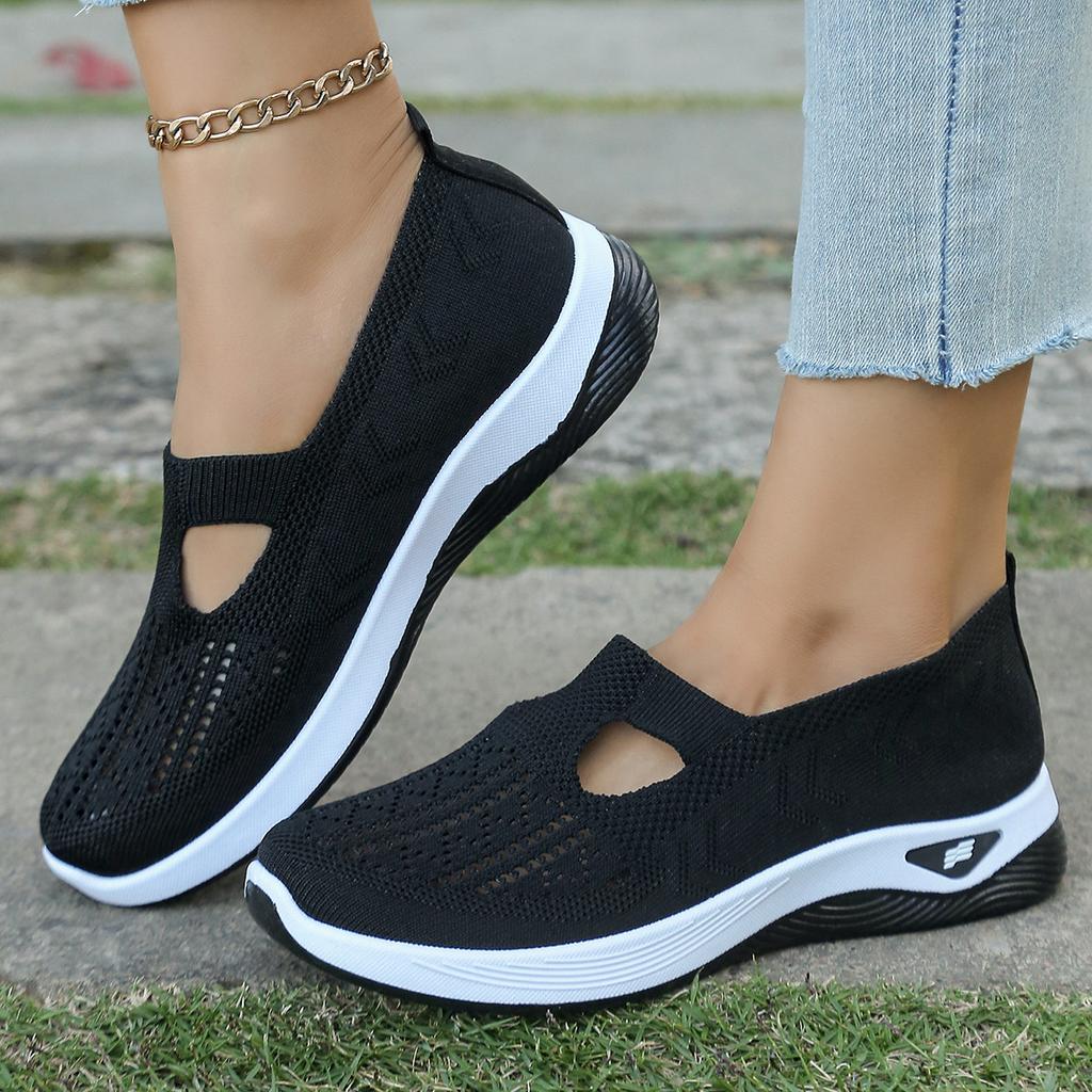 Soft sole comfortable non-slip hollow shoes summer non-slip breathable casual mesh shoes mesh shoes