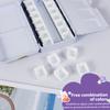 Empty Watercolor Palette with 52 Detachable Half Pans Compact Portable Paint Tray Watercolor Paint Plate Box for DIY Artist