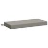 2 Piece Bench Cushions SOEST 2 Pcs. 100percent  Polyester Grey