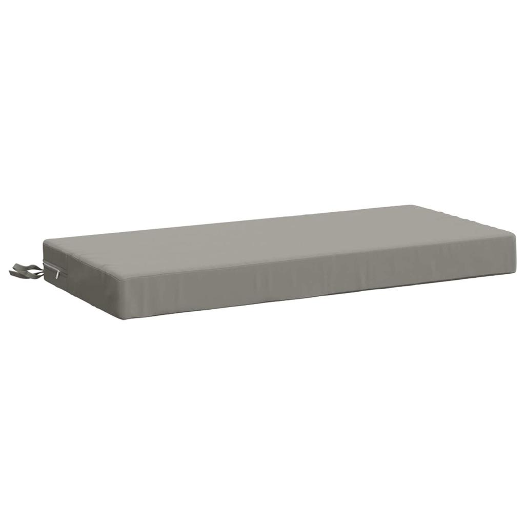 2 Piece Bench Cushions SOEST 2 Pcs. 100percent Polyester Grey