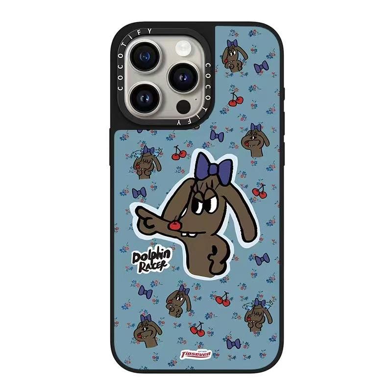 For Phone16ProMax for Apple 15Pro Cute 13 Anti-fall Phone14pro Mirror Phone Case
