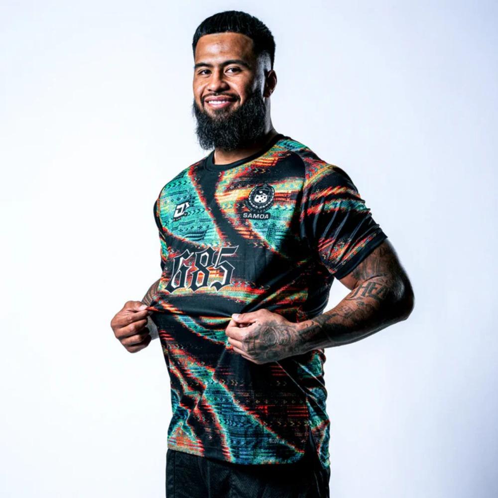 Новая мужская регбийная майка Samoa Tonga 2026 года, спортивная майка с коротким рукавом, регбийная майка Samoa, 3D-печать, дышащая и удобная S