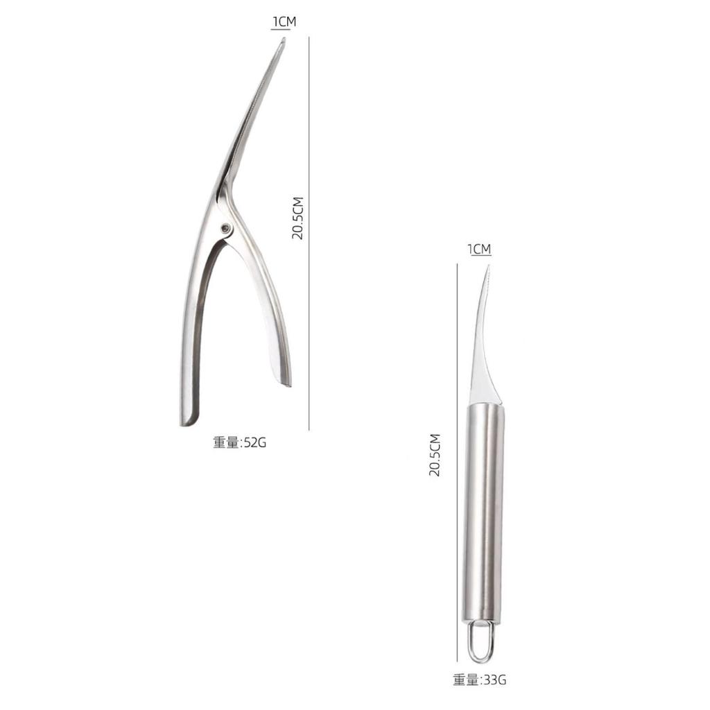 430 Stainless Steel Shrimp Deveiner Shrimp Vein Remover Knife Shrimp Deveining Tool Crayfish Quick Remover Shrimp Back Remover