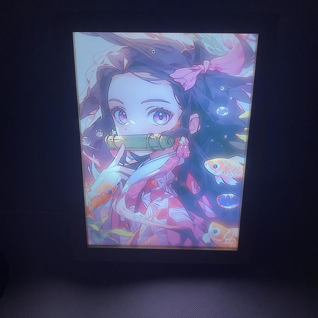 Demon Slayer Tanjirou Zenitsu Nezuko 3-Tone USB LED Night Light