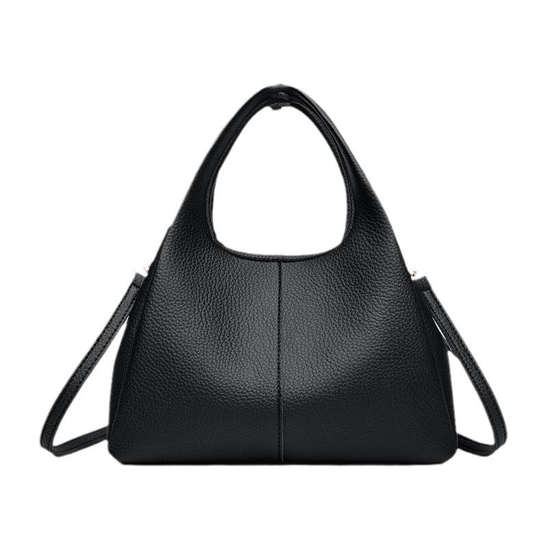 Mode Pendler Einfache Lässige Damen Umhängetasche Große Kapazität Tragbare Schultertasche Litschi PU Rindsleder Gemüsekorb Damentasche