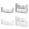 Upgrades Makeup Organizer Clear Cosmetic Storage Box Elegant Clear Makeup Holder Space Saving Makeup Storage for Vanity