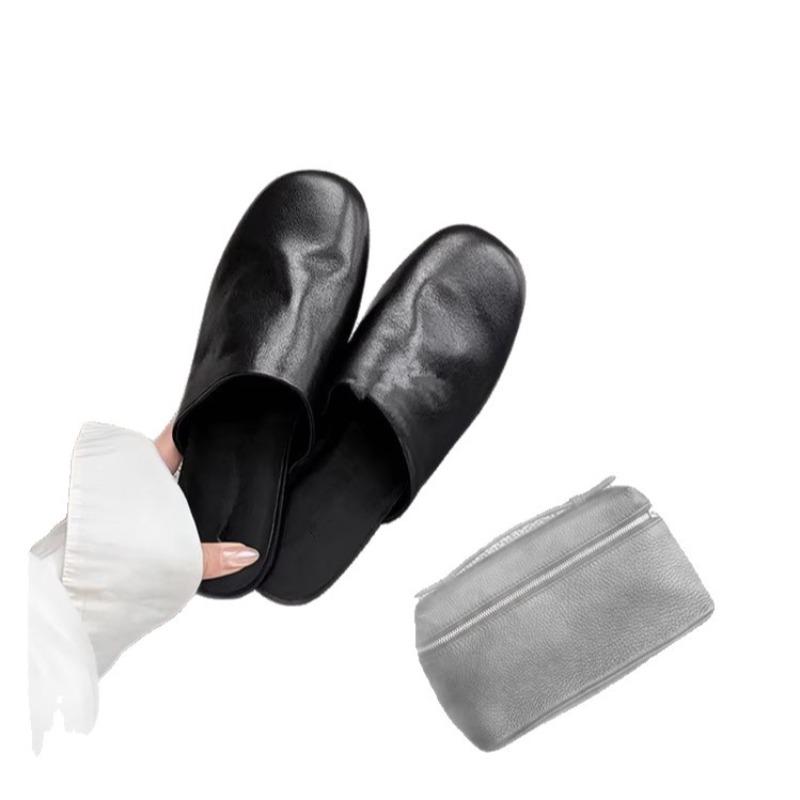 Anti-slip Shoes, Square Toe, Flat Bottom, Women's Shoes, Half Boot Devotion