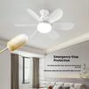 40W New Grained Ceiling Fan Light 20.5 Inches With Remote Control For Timed Ventilation And Heat Dissipation In Rooms