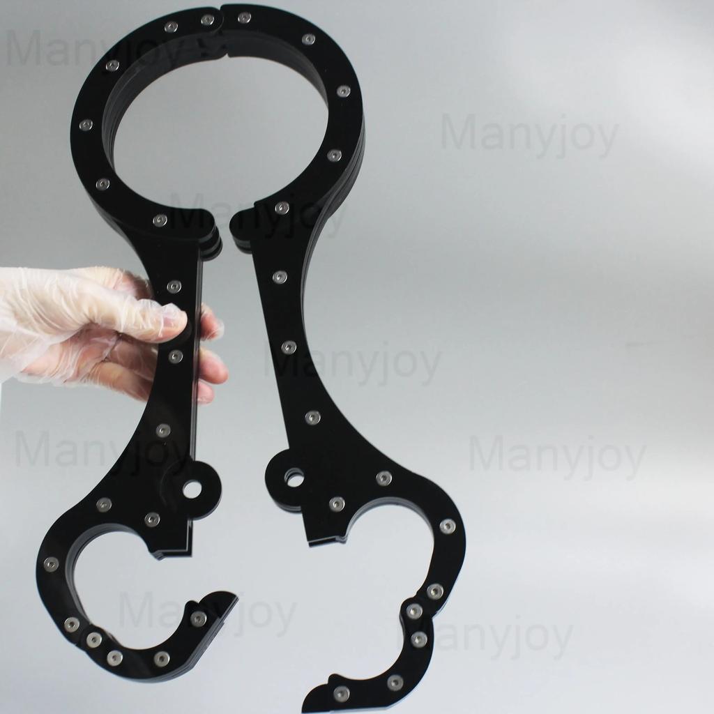 Manette di Cristallo Poni al Collo Gabbia di Restrizione Manetta Poni al Collo Bondage Collare al Collo Bloccabile Giocattoli Sessuali per Uomini Donne