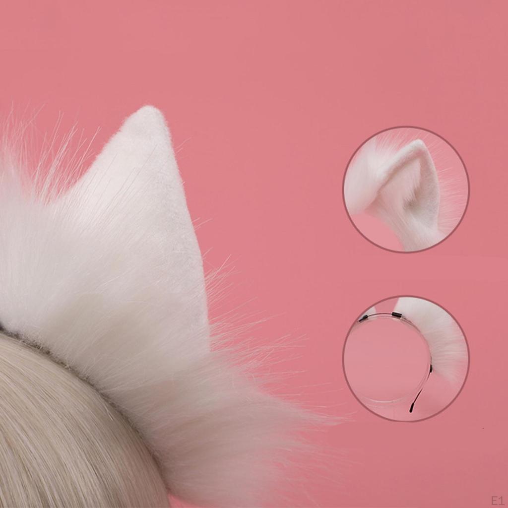 Cute Kitten Ears Headband Headwear Headdress Party for Cosplay, Christmas, Halloween