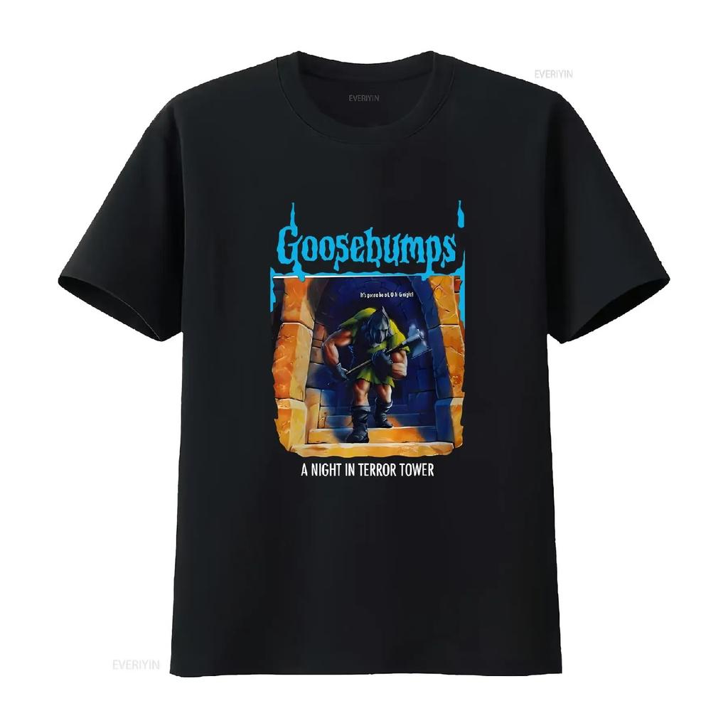 Horror Goosebumps A Night in Terror Tower T Shirt Full Size S 5XL vintage Washed Slightly Stylish Versatile Comfortable
