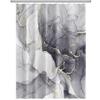 Handon Modern Gradient Marble Waterproof Shower Curtain