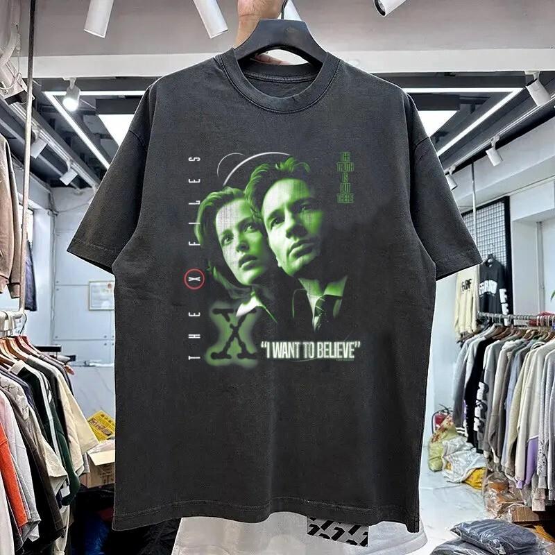 

The XFiles I Want to Believe TShirt Remake black tee Classic style Unisex T-Shirt M