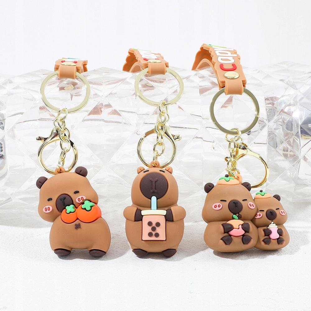 Capybara Keychain Keyring Strap Pendant For Bag Keys Pencil Case Backpack