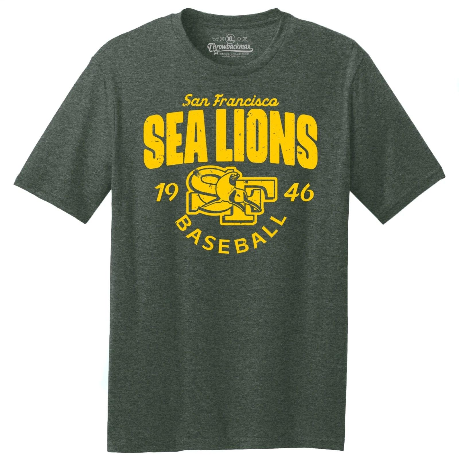 San Francisco Sea Lions 1946 Baseball TRI-BLEND Tee Shirt - Giants S