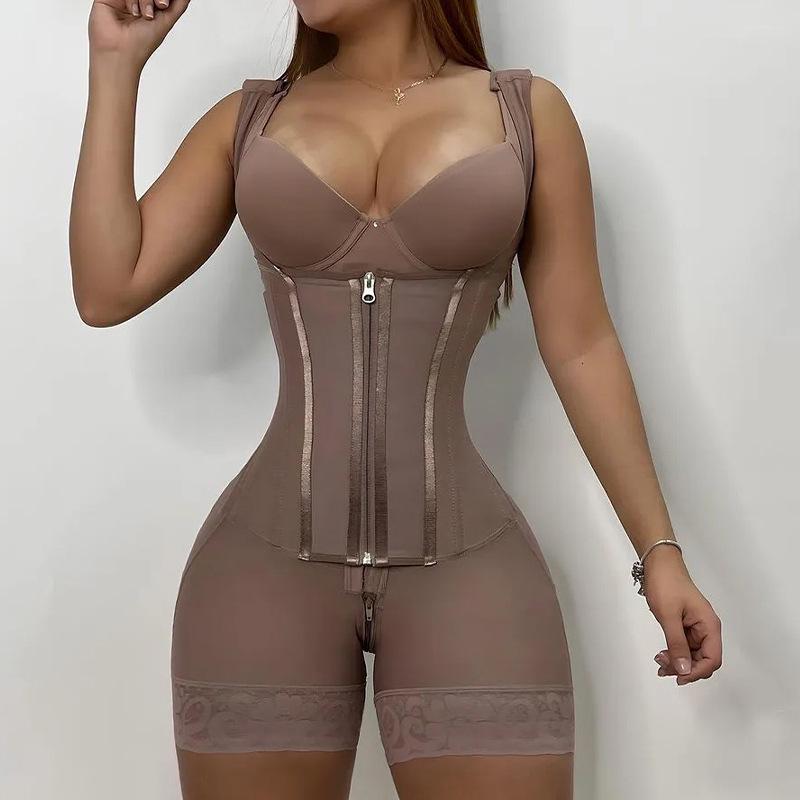 Plus Size High Waist Tummy Control Body Shaper with Wide Straps
