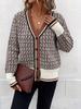 Knitted Cardigan Sweater Women's Coat Women's Clothing Spring, Autumn and Winter