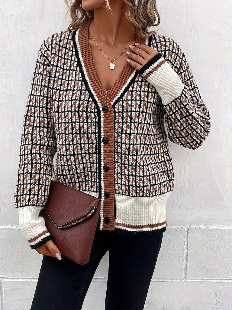 Knitted Cardigan Sweater Women's Coat Women's Clothing Spring, Autumn and Winter