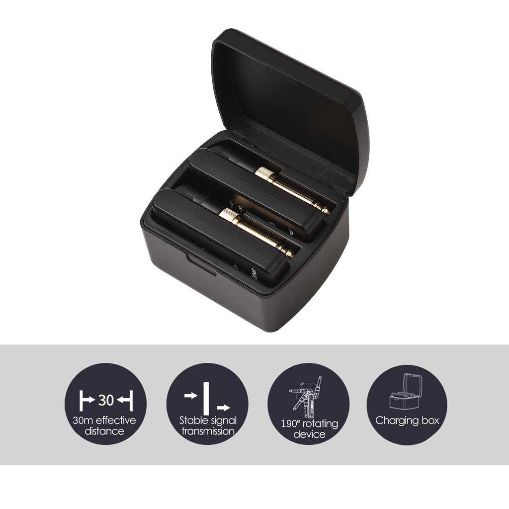 M-VAVE WP-8 Wireless Transmission System Electric Guitar Receiver & Transmitter Built-in Battery