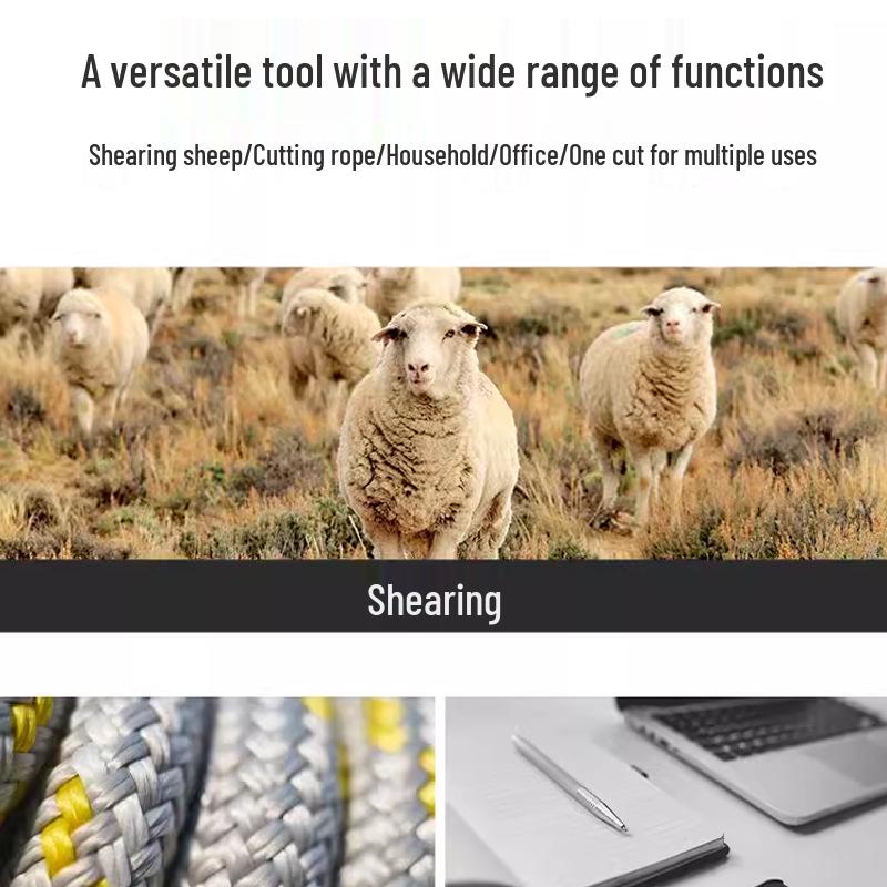 Manual Crank Large Wool Shearing Scissors for Sheep, Rabbit, and Dog Hair Trimming