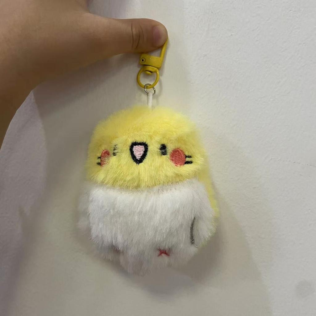 Adorable Little Parrot Bird Cute Pendant Book Bag Bag Hanging Ornament Bird Hanging Ornament Plush Doll Super Cute Girl's Heart