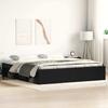 Bed Frame without Mattress Black Oak Look 200x200 cm