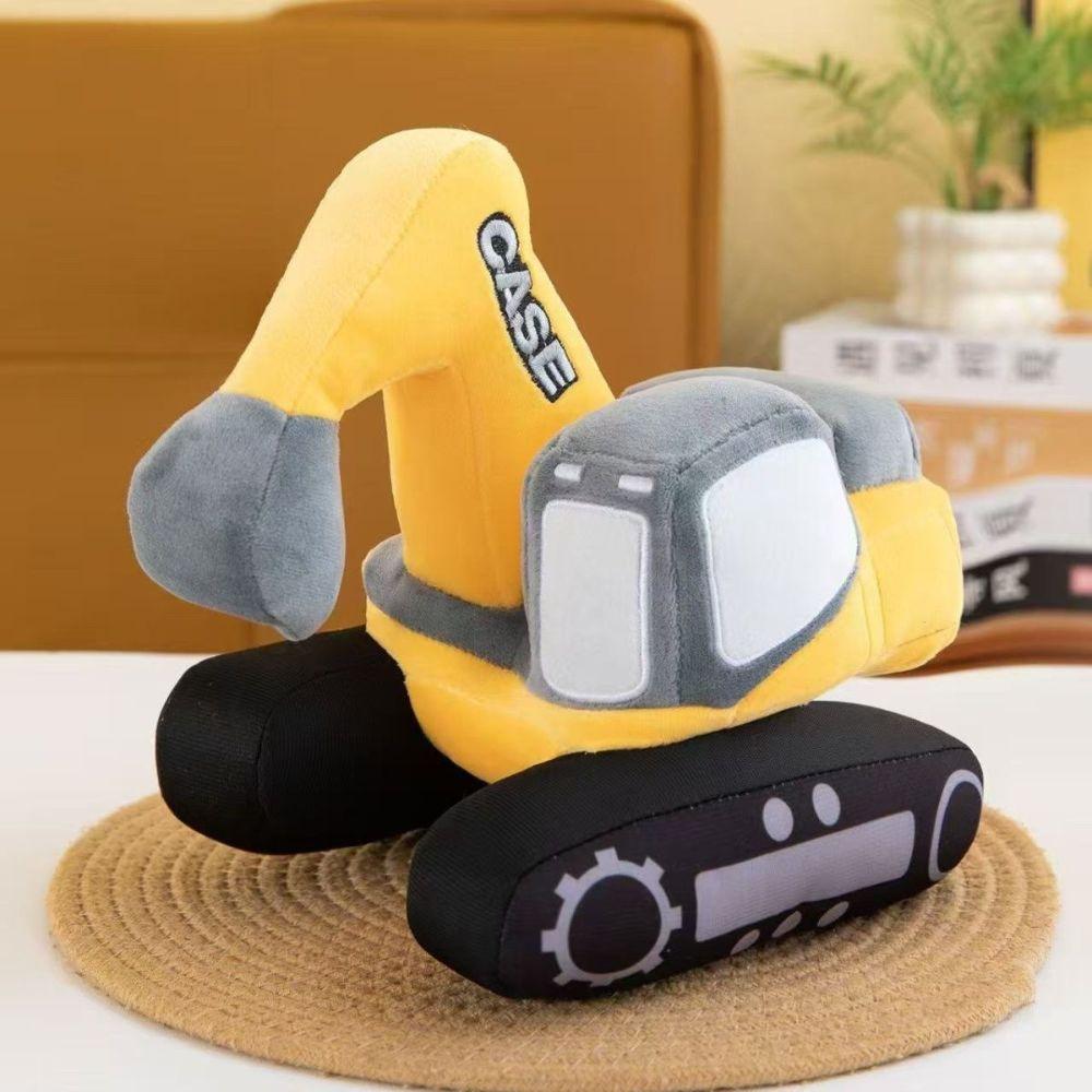 Cushion Excavator Plush Toys Home Decorative Stuffed Excavator Machine Plush Pillow For Boys