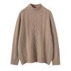 High Neck Cashmere Knit Women's Slimming Sweater - Autumn & Winter Fashion