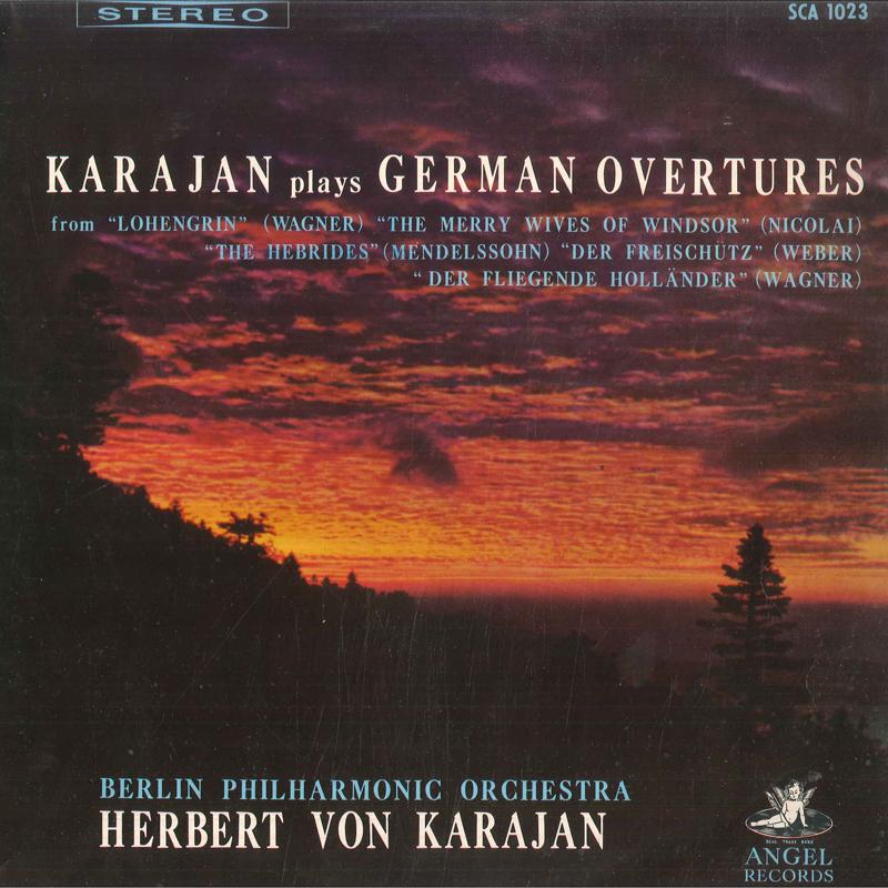 LP Record HERBERT VON KARAJAN, BERLIN PHILHAR - Karajan Plays German Overtures / Wa SCA1023 ANGEL Japan Classical Used