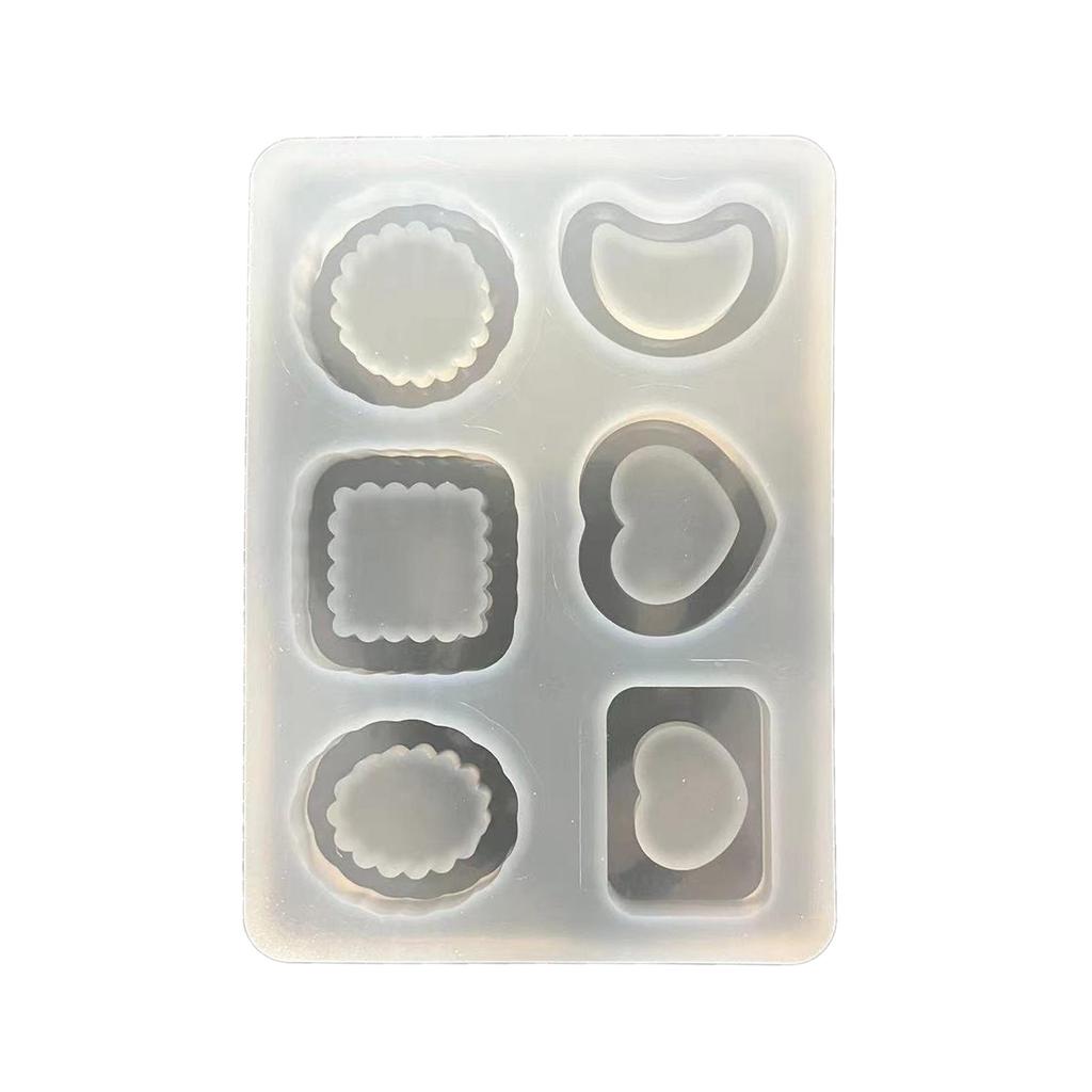 Heart Round Silicone Mould Quicksand Resin Filler Crystal Epoxy Resin Mold Filling Accessories DIY Jewelry Casting Mould