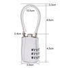 1Pcs 3 Digit Combination High Security TSA Customs Lock Helmet Lock For Backpack Trolley Case Luggage Suitcase Password Padlock