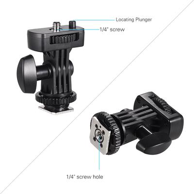 Adattatore flessibile per montaggio su slitta fredda con vite da 1/4 di pollice per monitor Viltrox DC-90 DC-70 DC-50 L132T
