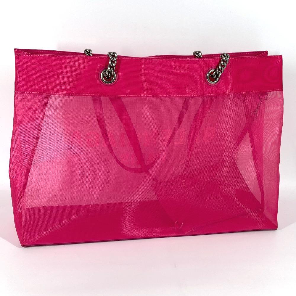 BALENCIAGA 741605 Mesh pouch included DUTY FREE LARGE logo Shoulder Bag Tote Bag