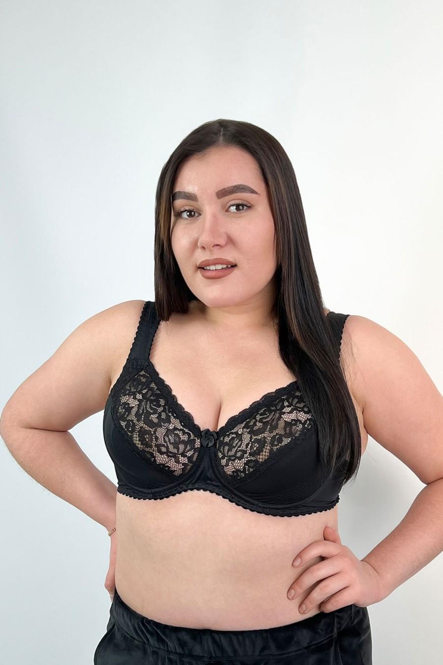 

Бюстгальтер з м якою чашкою Nana (96061) 105H прозорий колір чорний